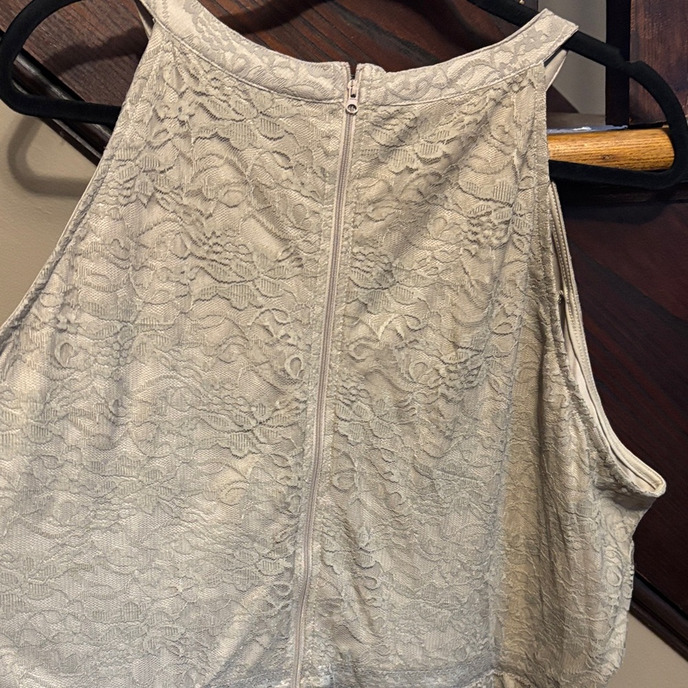 Torrid Cream Lace Sleeveless Top - Picture 8 of 8